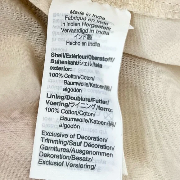 J. Crew Point Sur Womens Tiered Dress Pom Pom Midi Flutter Sleeve Cotton - Picture 8 of 9